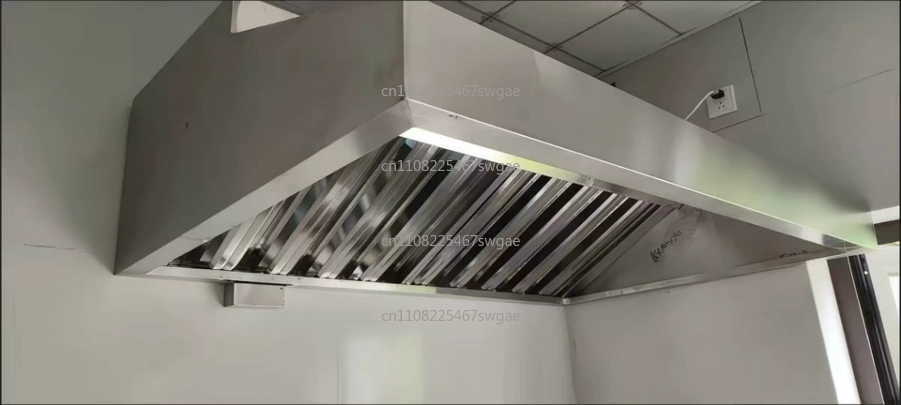 Range Commercial Kitchen - Steel Kitchen Exhaust Hood High Power