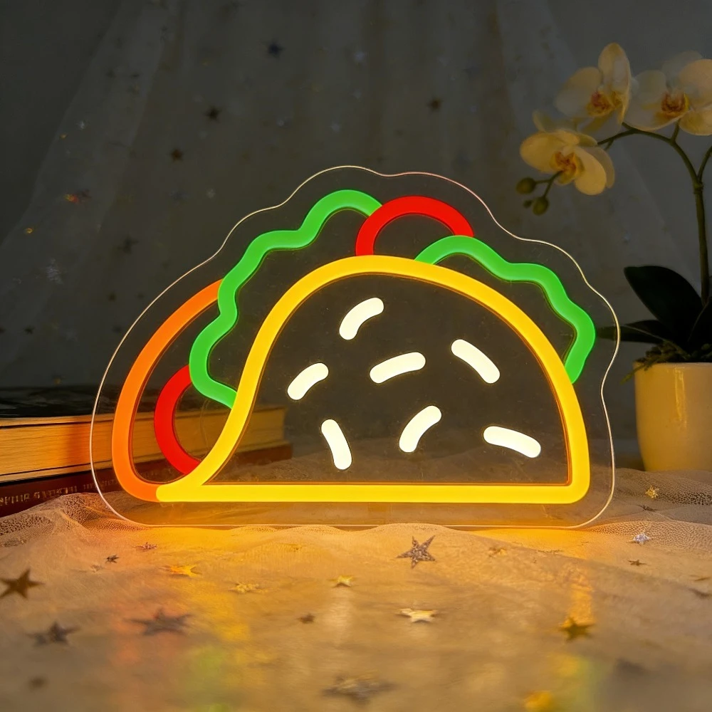 Commercial Kitchen Light - Taco Neon Sign LED USB Dimmable