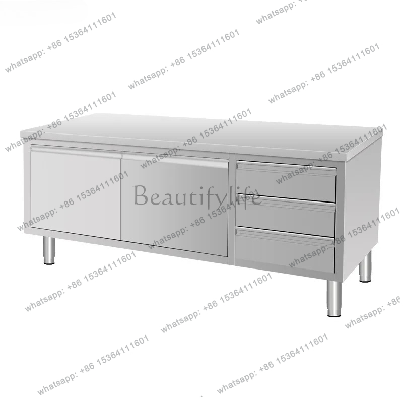 Commercial Kitchen Worktops - Stainless Steel Commercial Cabinet Kitchen Worktop
