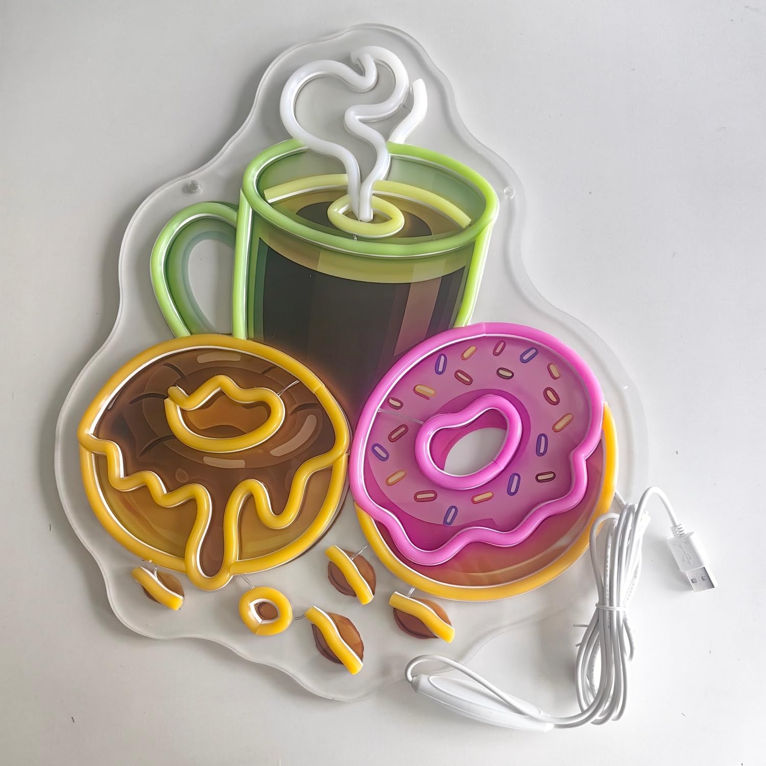 Donuts LED Neon Sign USB Power - Commercial Kitchen Light review and price
