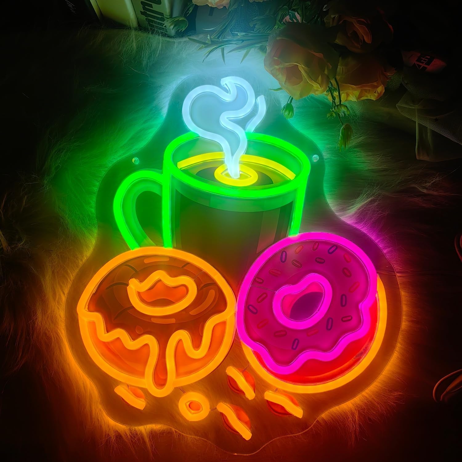 Donuts LED Neon Sign USB Power - Commercial Kitchen Light review and price
