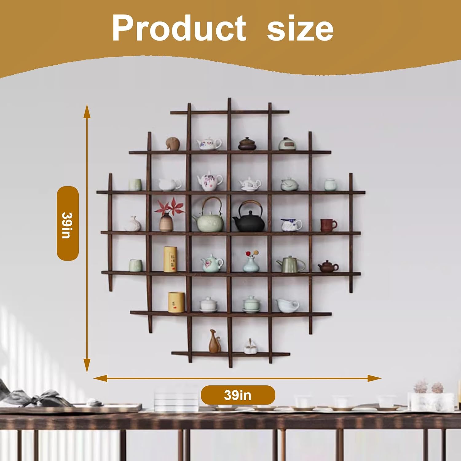 Solid Wood Chinese Tea Cup Hol - Commercial Kitchen Walls review and price
