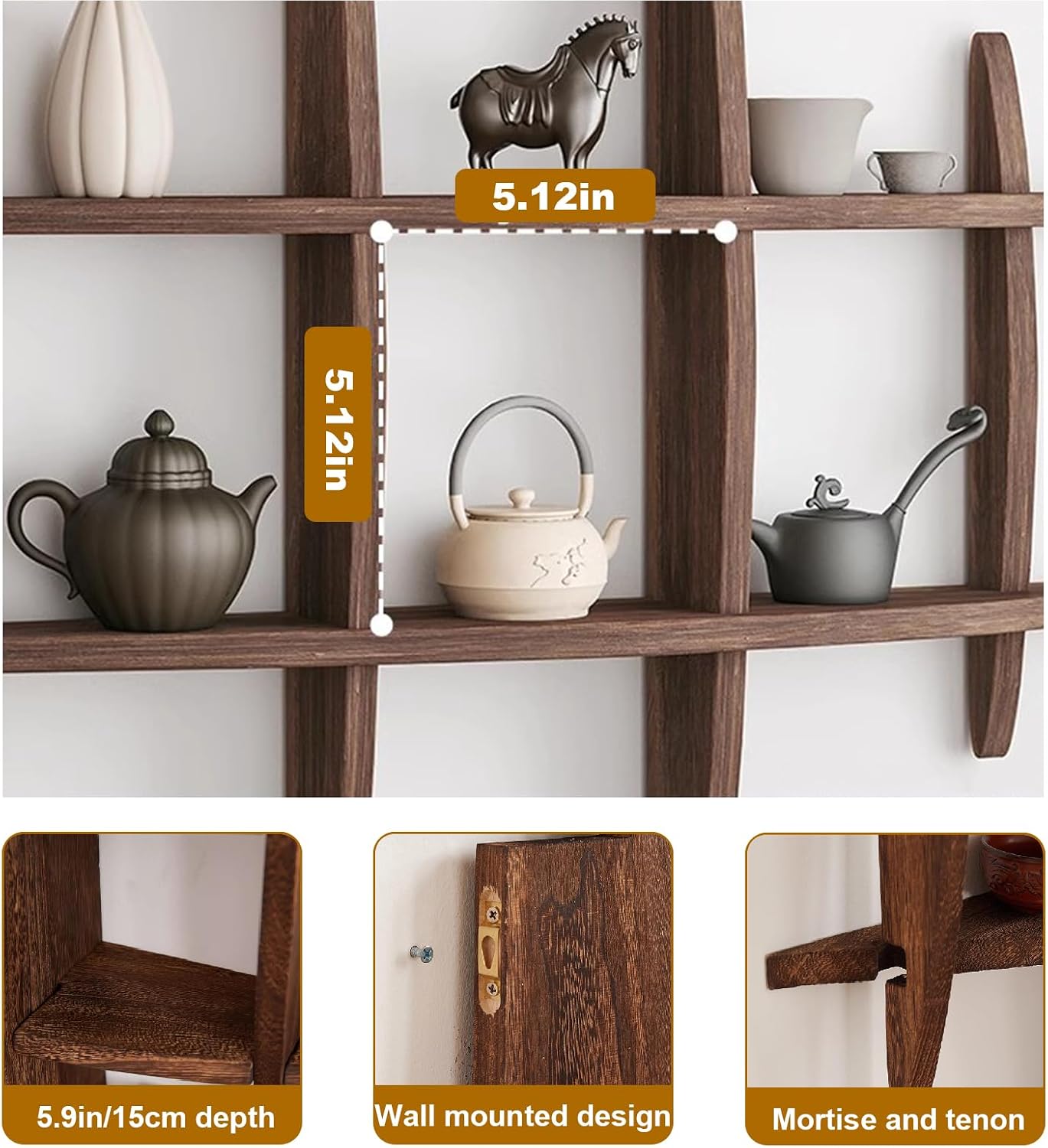 Solid Wood Chinese Tea Cup Hol - Commercial Kitchen Walls review and price