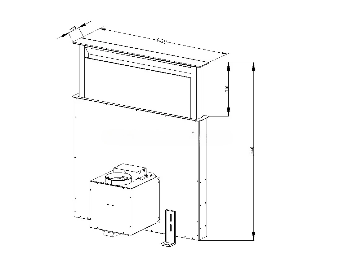 90cm Ultra-Thin Slide-Out Down - Commercial Kitchen Hood Installation review and price