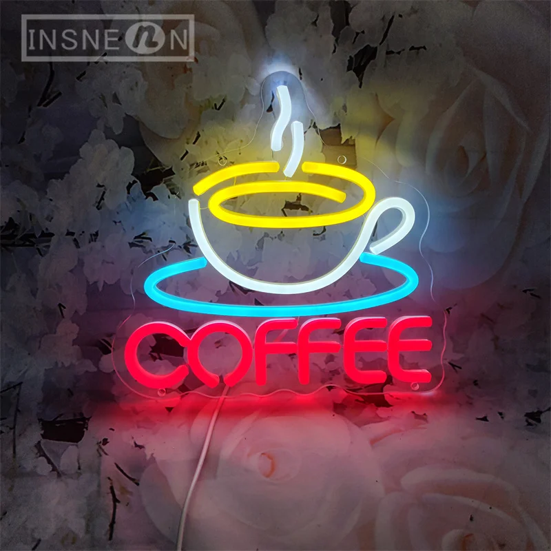 Coffee Cup Designed Neon Sign  - Commercial Kitchen Design review and price