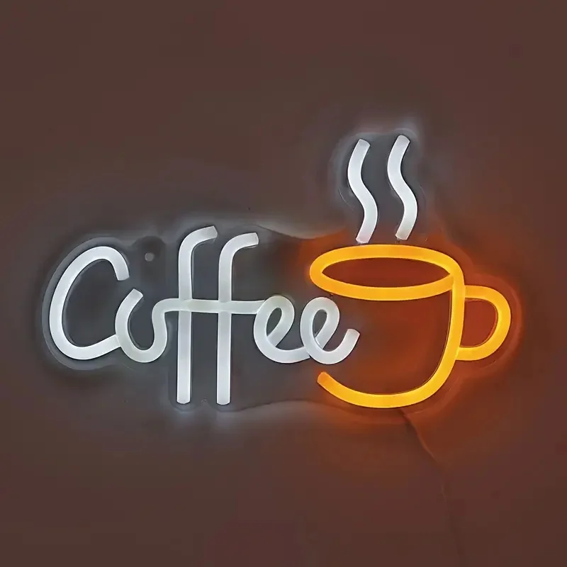 Coffee Cup Designed Neon Sign  - Commercial Kitchen Design review and price