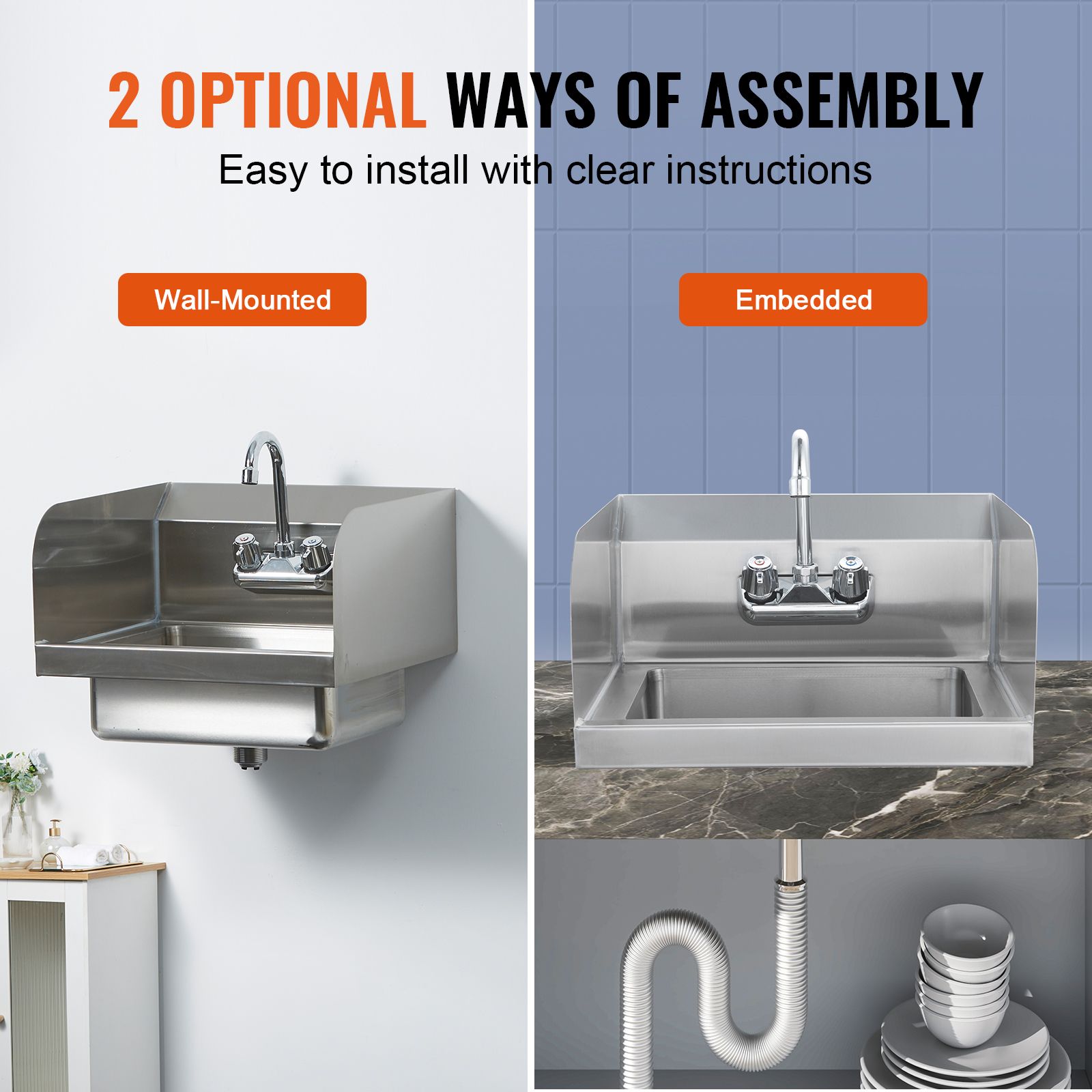 Commercial Hand Sink with Fauc - Commercial Kitchen Walls review and price