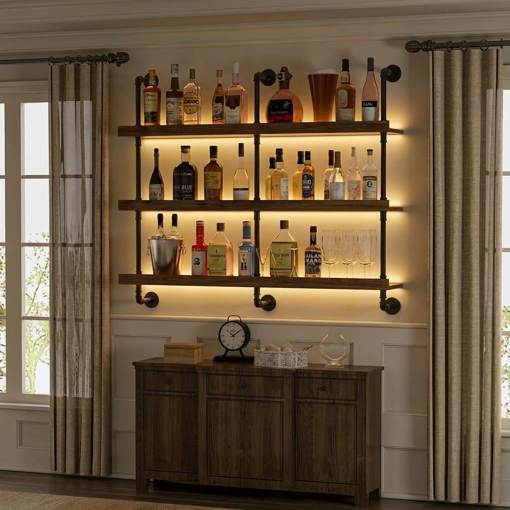 Wall Mounted Wine Rack With LE - Commercial Kitchen Rack review and price
