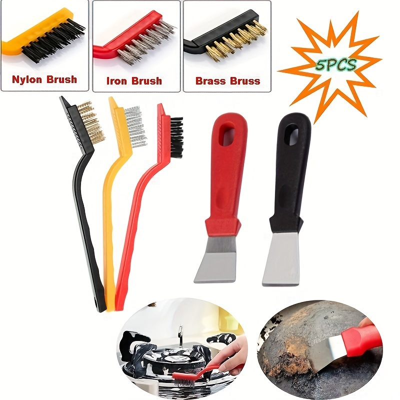 5-Piece Kitchen Cleaning Brush - Commercial Kitchen Hood Installation review and price