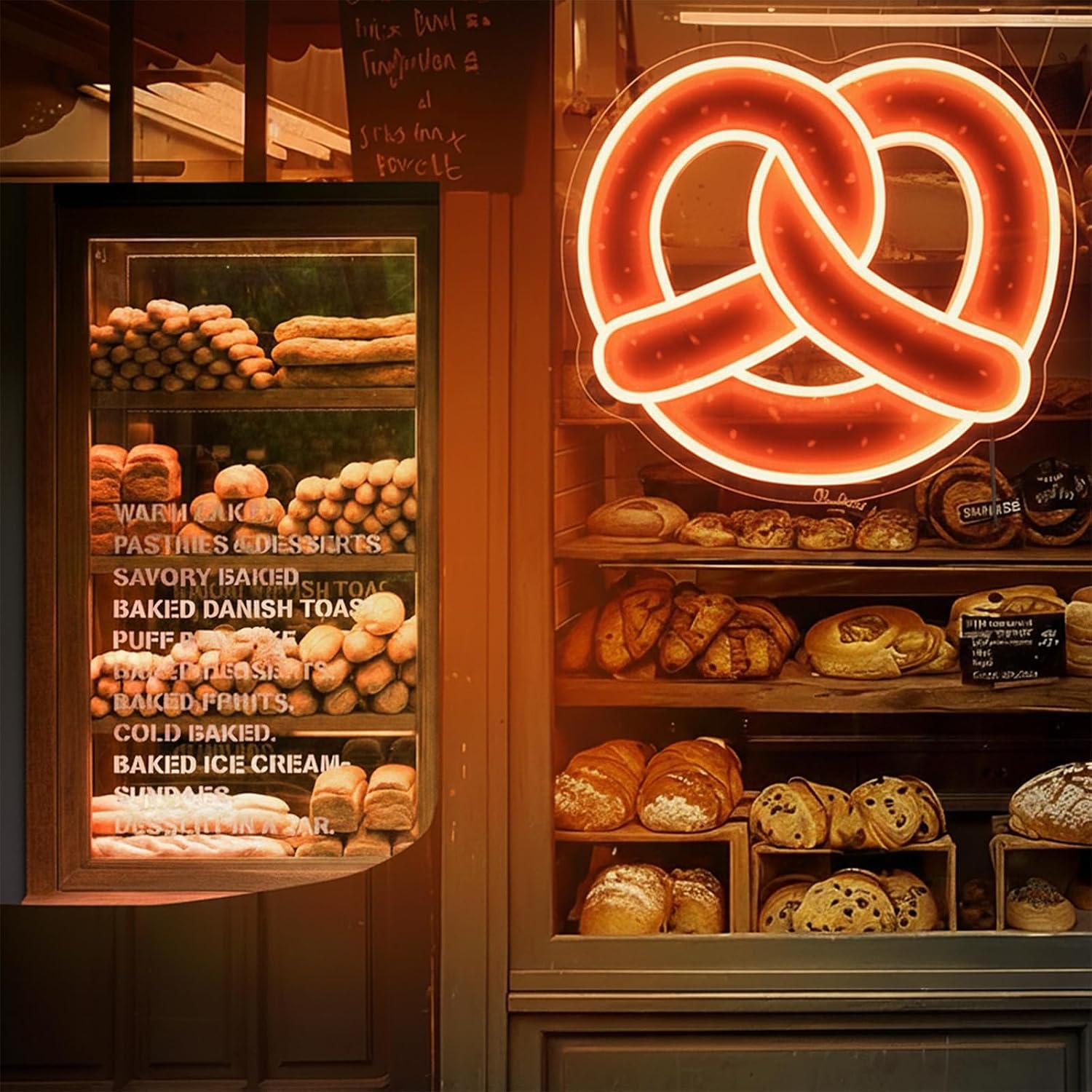 Pretzel Neon Sign USB Powered  - Commercial Kitchen Light review and price