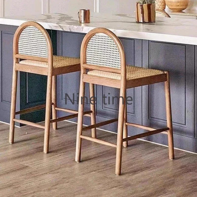 Solid Wood Rattan Kitchen Bar  - Commercial Kitchen Design review and price